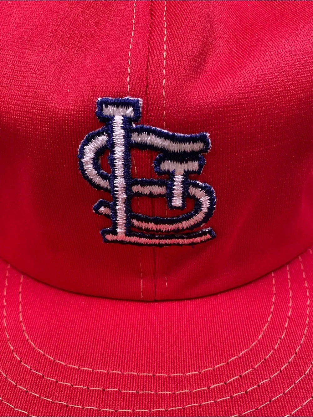 Vintage Annco St. Louis Cardinals Hat RARE Red MLB Elastic Cap VTG 70s 80s USA